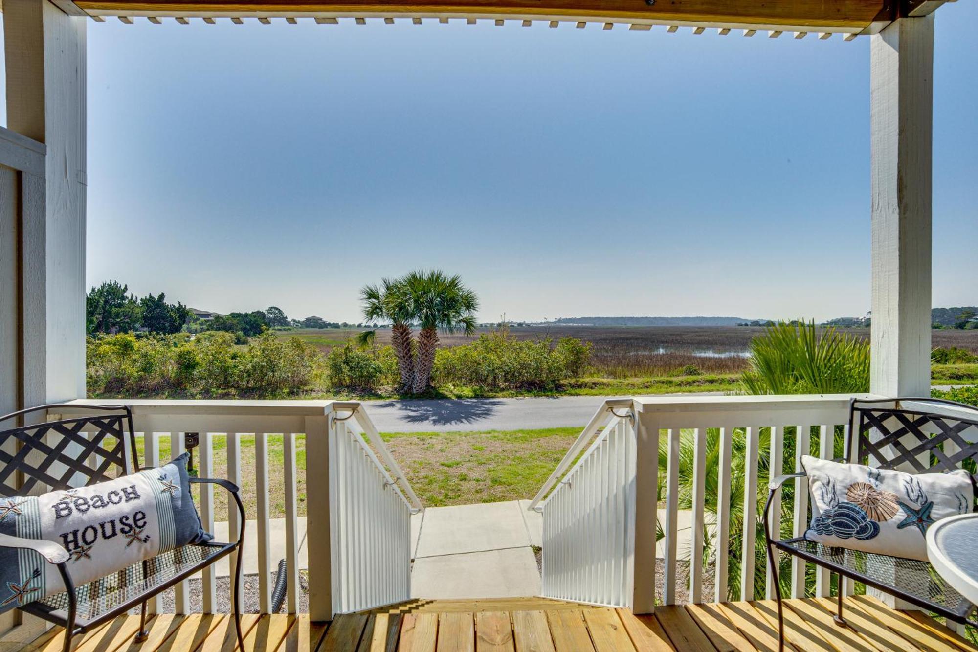 Harbor Island Condo With Deck - Steps To Beach! Oceanmarsh Subdivision Exterior foto