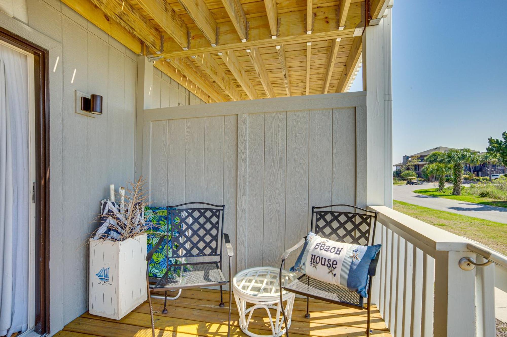 Harbor Island Condo With Deck - Steps To Beach! Oceanmarsh Subdivision Exterior foto